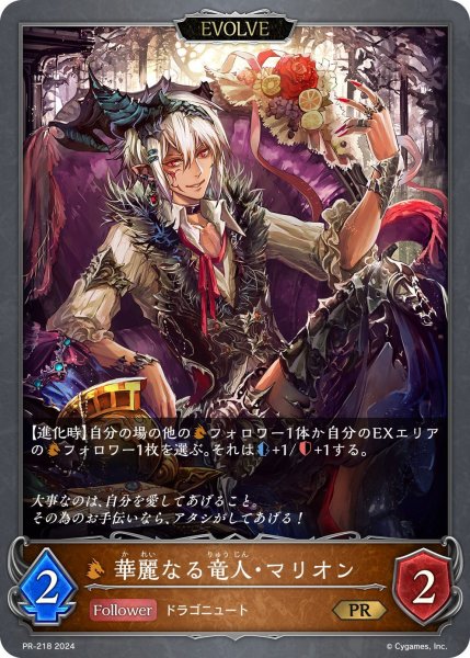 画像1: 華麗なる竜人・マリオン(EVOLVE)PR/【ドラゴン】《PR-218》 (1)