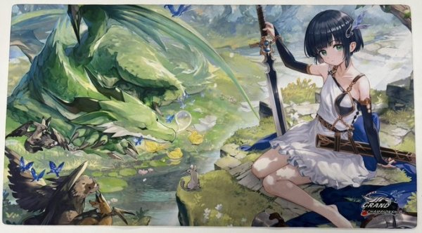 画像1: 【開封済み】プレイマット『絆の竜剣士・アイラ』 (1)