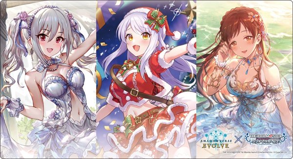 画像1: プレイマット『神崎蘭子&イヴ・サンタクロース&新田美波』 (1)