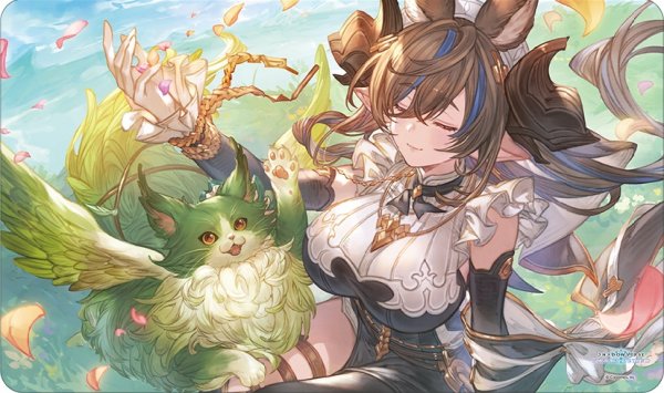 画像1: プレイマット『ガレヲン＆イーウィヤ (応援イラストver.)』 (1)