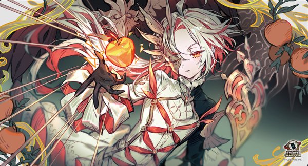 画像1: 【開封済み】プレイマット『Gods of the Arcana 応援イラスト(ミルティオ)』 (1)