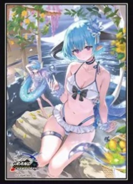 画像1: スリーブ『銀氷のドラゴニュート・フィルレイン(GCS栃木)』 (1)