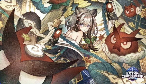 画像1: プレイマット 『尽小花・イマリEXTRA CHAMPION SHIP2026』 (1)