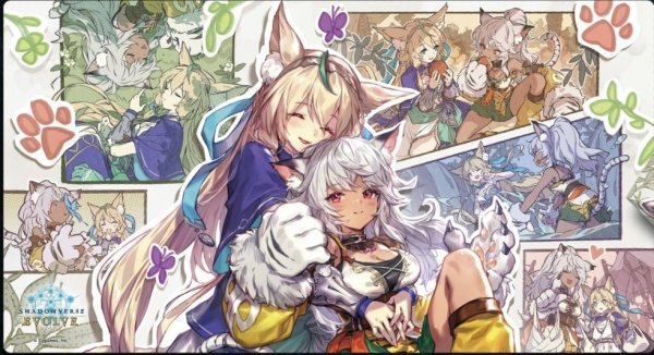 画像1: プレイマット『二人の追憶(ミストリナ、ラティカ)』 (1)