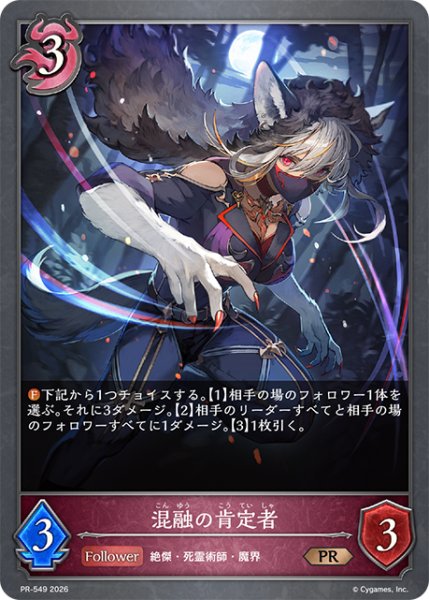 画像1: 【状態B】混融の肯定者PR/【ナイトメア】《PR-549》 (1)