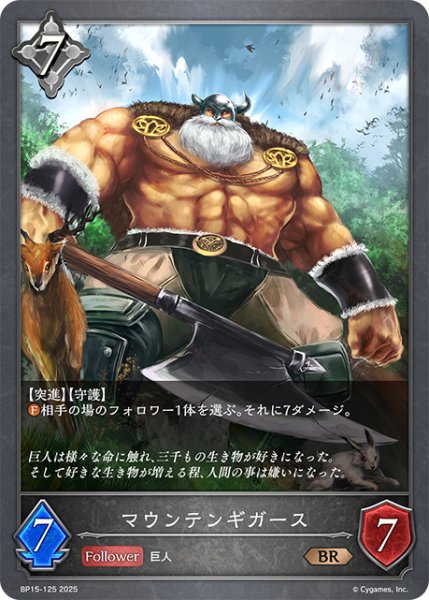 画像1: マウンテンギガースBR/【ニュートラル】《BP15-125》 (1)