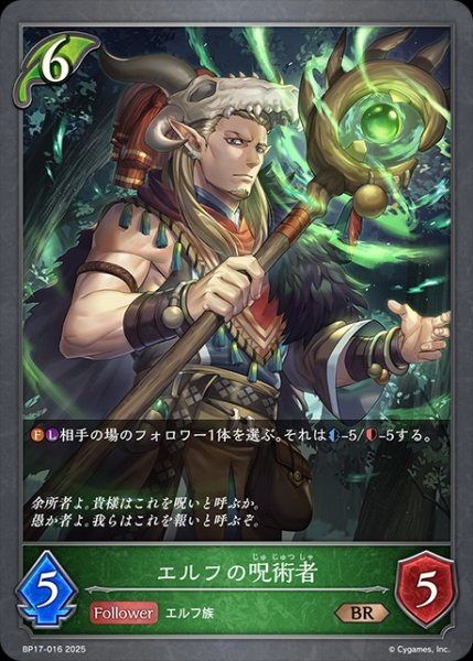 画像1: エルフの呪術者BR/【エルフ】《BP17-016》 (1)