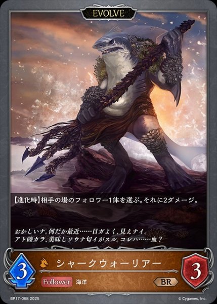 画像1: シャークウォーリアー[EVOLVE]BR/【ドラゴン】《BP17-068》 (1)