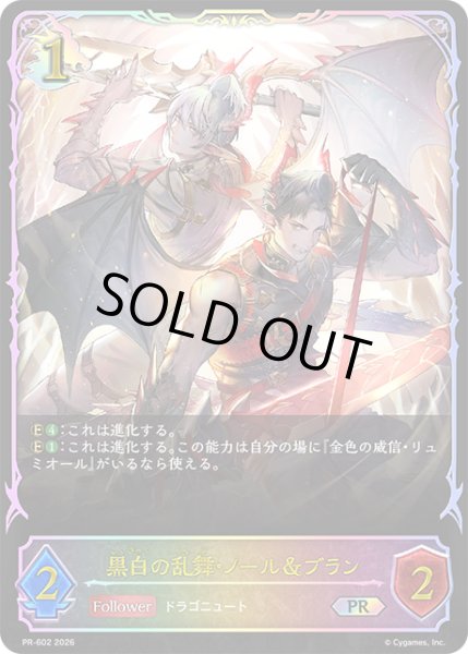 画像1: 黒白の乱舞・ノール＆ブランPR/【ドラゴン】《PR-602》 (1)