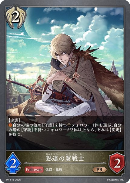 画像1: 【状態B】熟達の翼戦士PR/【ビショップ】《PR-618》 (1)