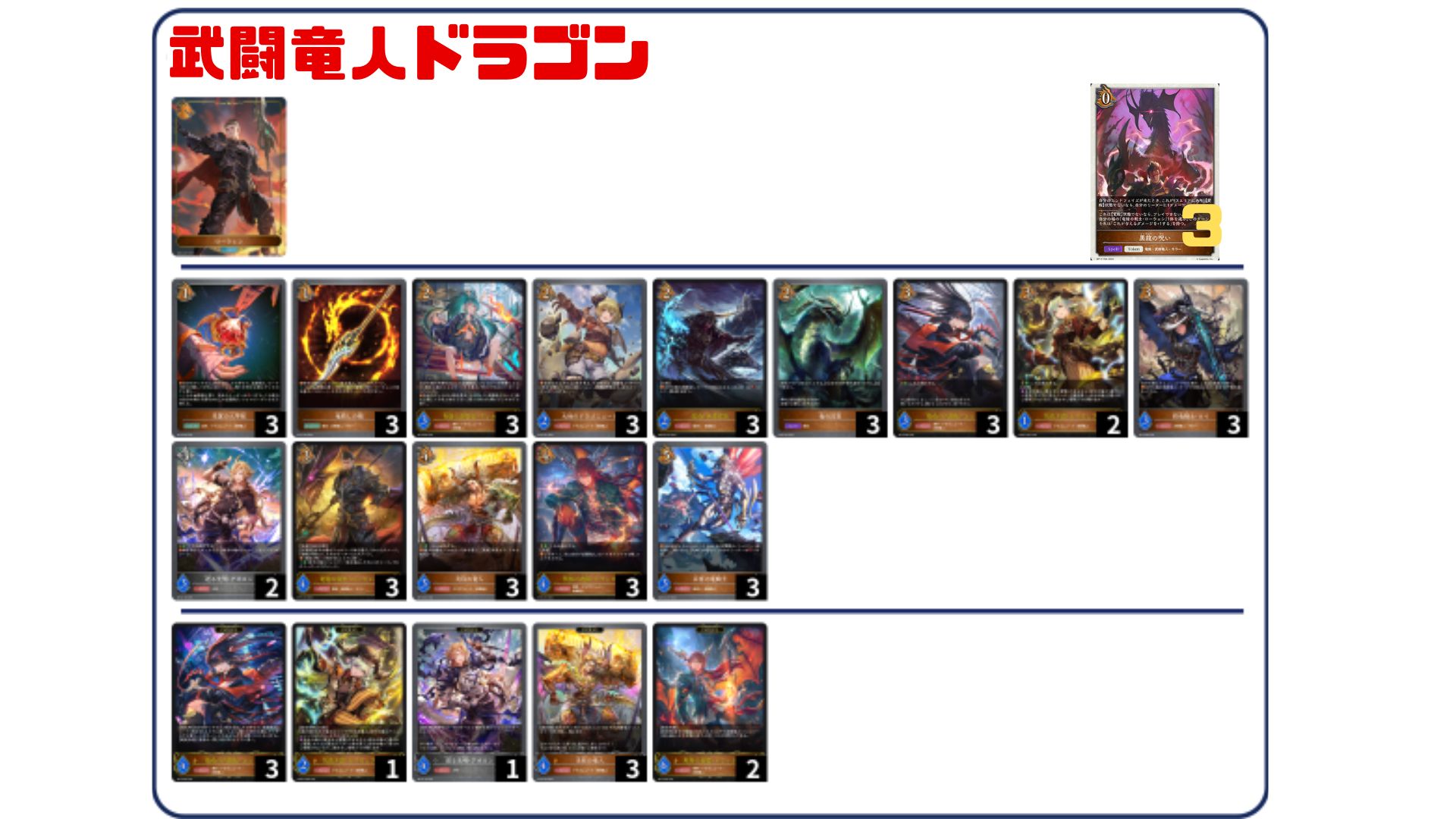 デッキ販売】武闘竜人ドラゴン 販売ページ｜シャドバ通販｜高価買取も